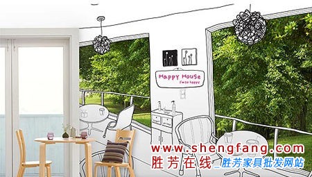 打造漫畫風(fēng)背景墻設(shè)計